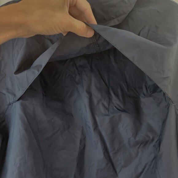 Woolrich VTG Teton Quarter Zip Hooded Windbreaker Pullover Jacket Blue Unisex M - Picture 5 of 8